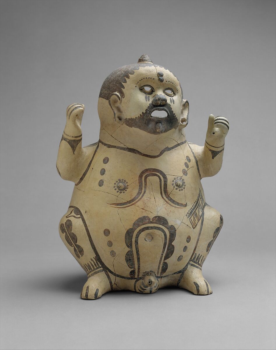 Figure Vessel, Ceramic, Huastec 