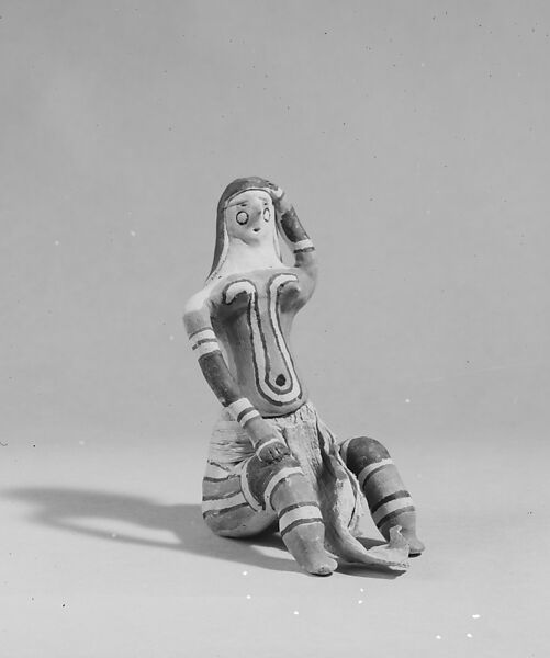 Doll, Ceramic, pigment, fiber, Caraja