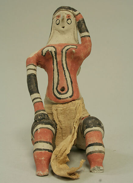 Doll, Ceramic, pigment, fiber, Caraja 