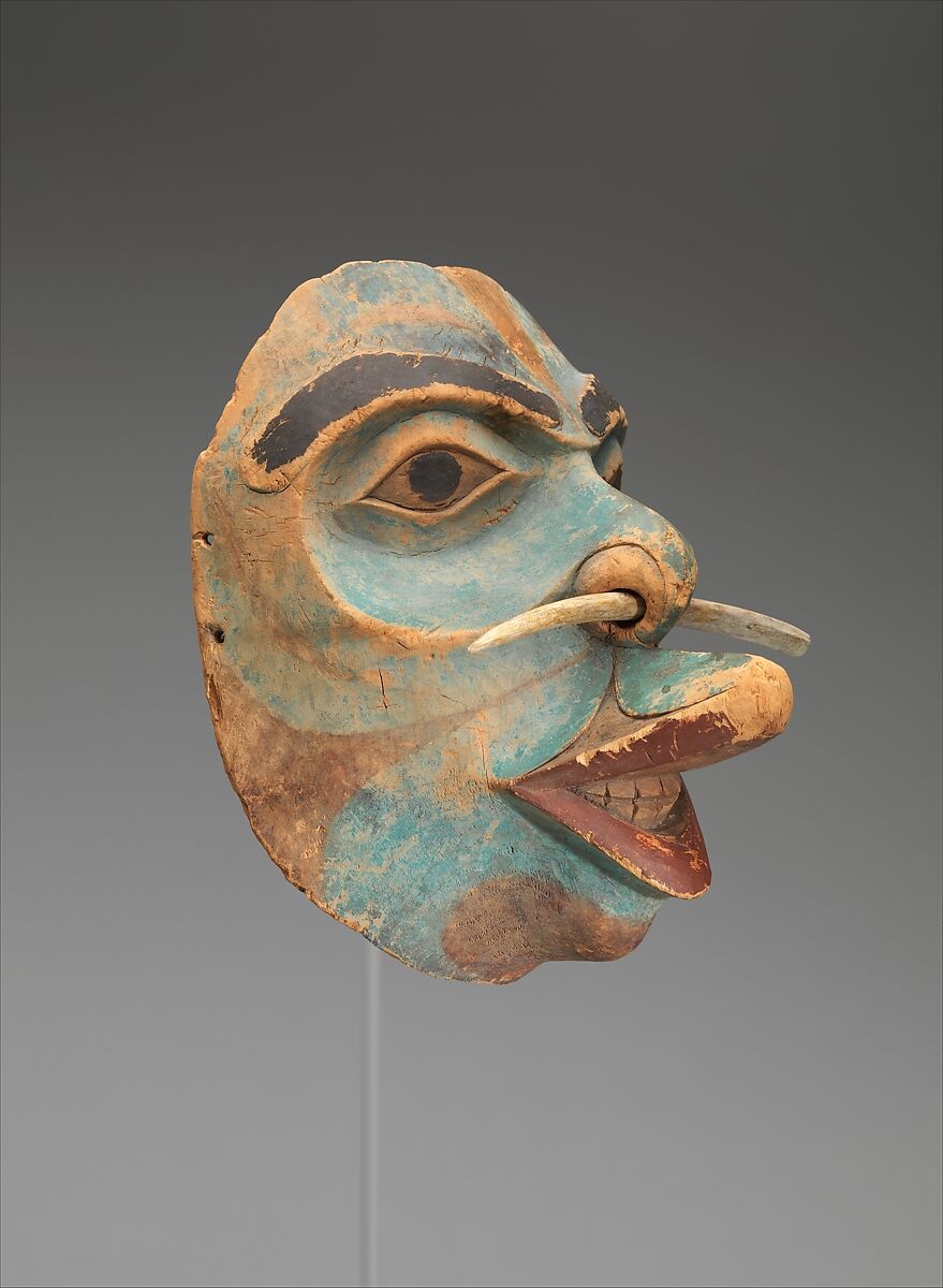 Mask, Wood, paint, Tlingit 