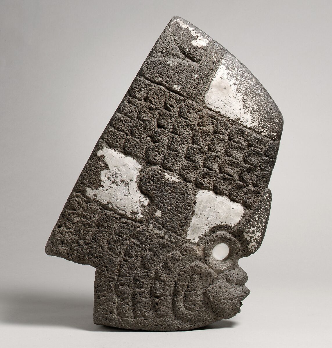 Fish Hacha, Stone, traces of plaster, Classic Veracruz 