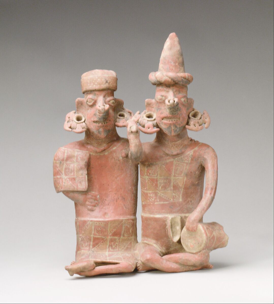 Pair of  Figures, Ceramic, Ixtlán del Río 