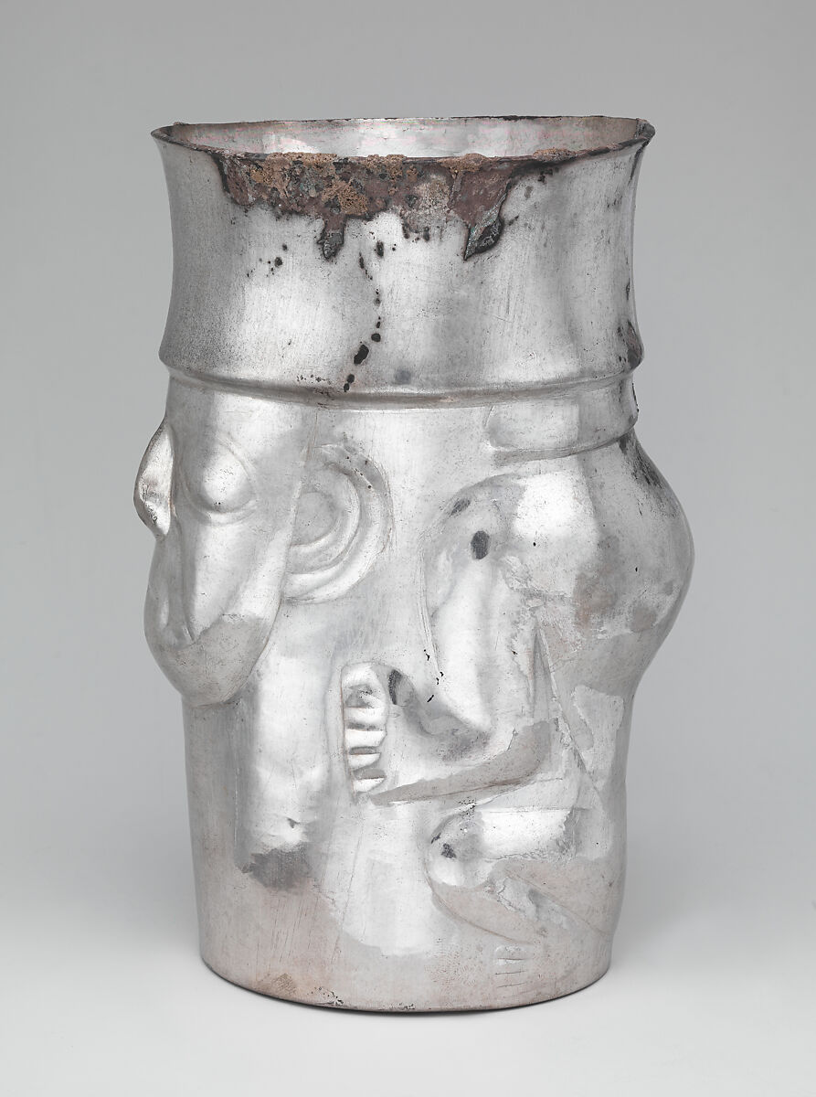 Beaker, Chimú artist(s), Silver, Chimú