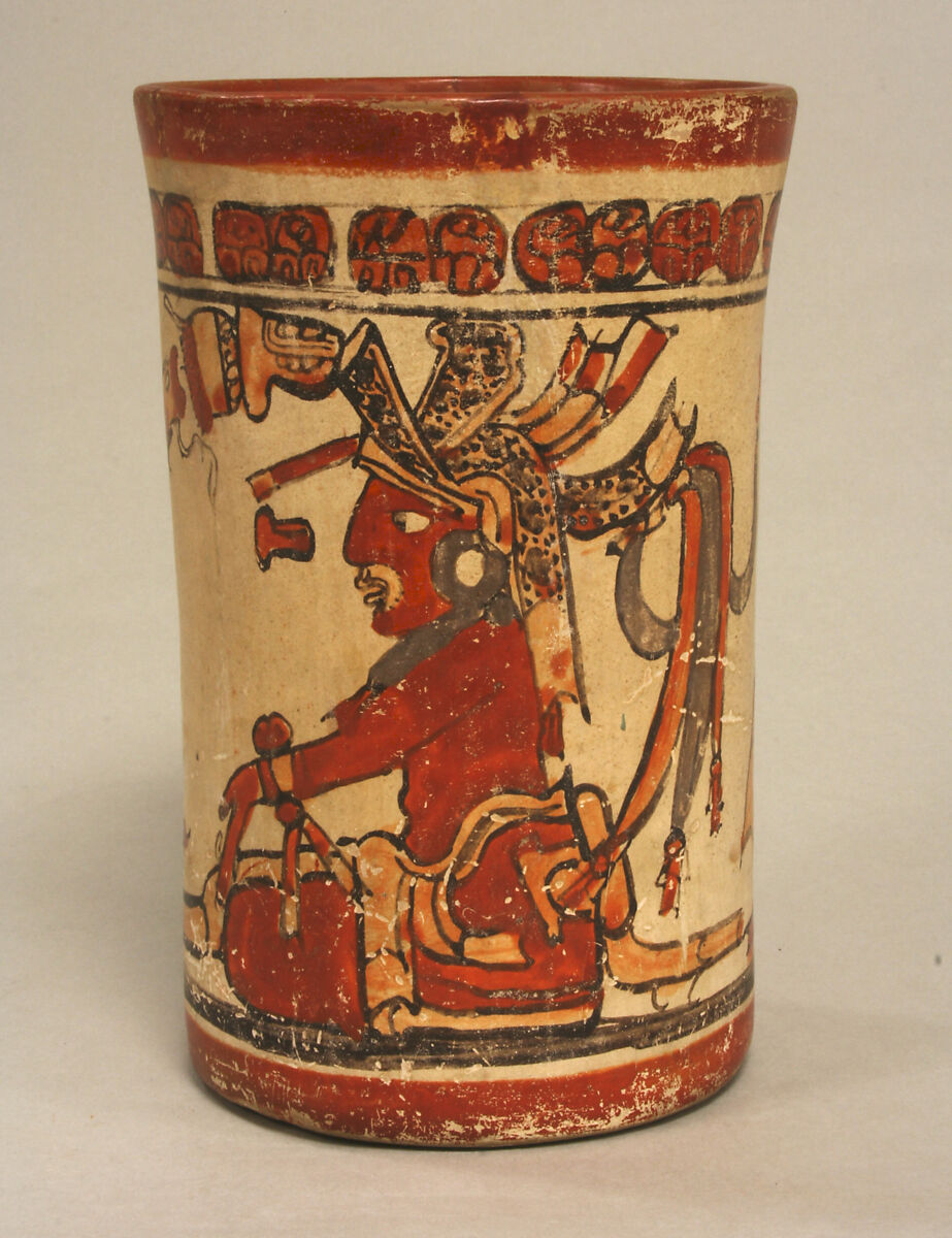 Vessel,  Palace Scene, Ceramic, Maya 