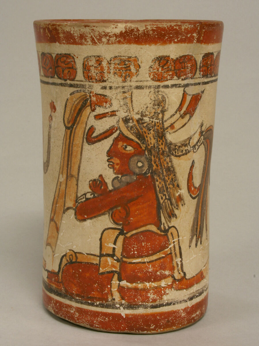 Vessel,  Palace Scene, Ceramic, Maya