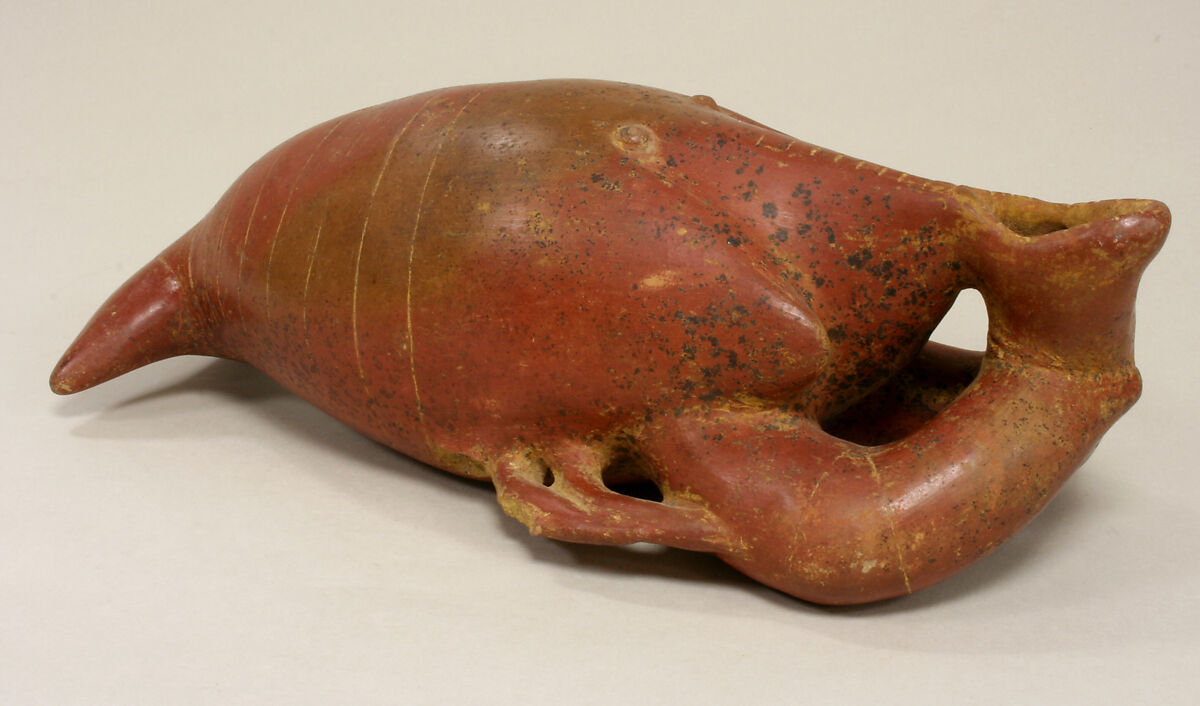 Crayfish Vessel, Ceramic, Colima 