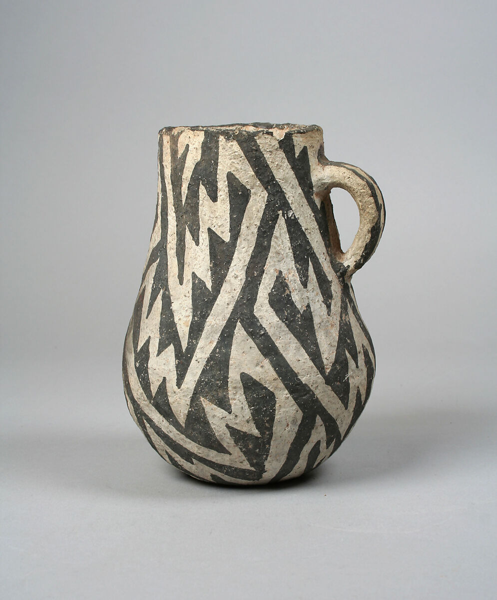 Jug, Ceramic, slip, pigment, Ancestral Pueblo 