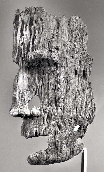 Whaler's Funerary Mask, Wood (driftwood), Aleut 