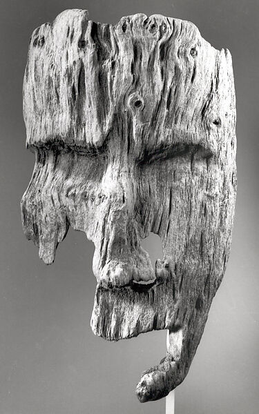 Whaler's Funerary Mask, Wood (driftwood), Aleut