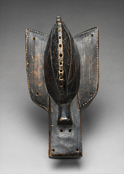 Suruku koun (hyena) mask, Malinke numu (blacksmith), Wood, Malinke peoples