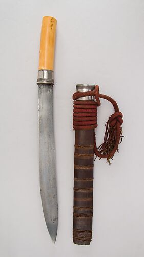 Sword (Dha) with Scabbard and Baldric