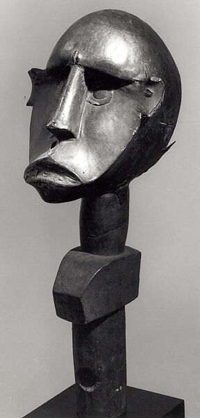 Marionette: Head, Wood, leather, metal, Ibibio peoples 