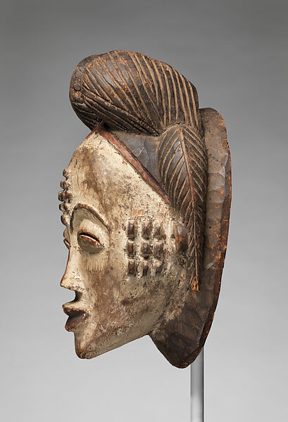 Mask (Mukudj), Wood, pigment, Punu peoples