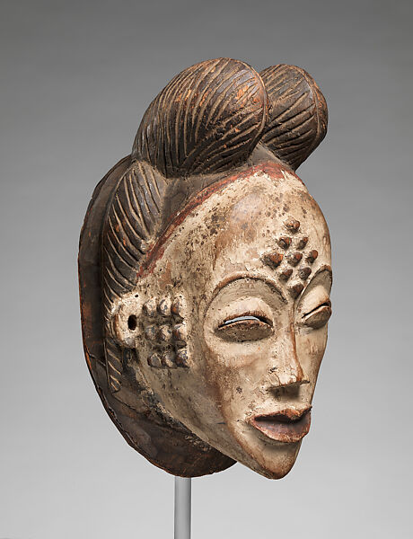 Mask (Mukudj), Wood, pigment, Punu peoples