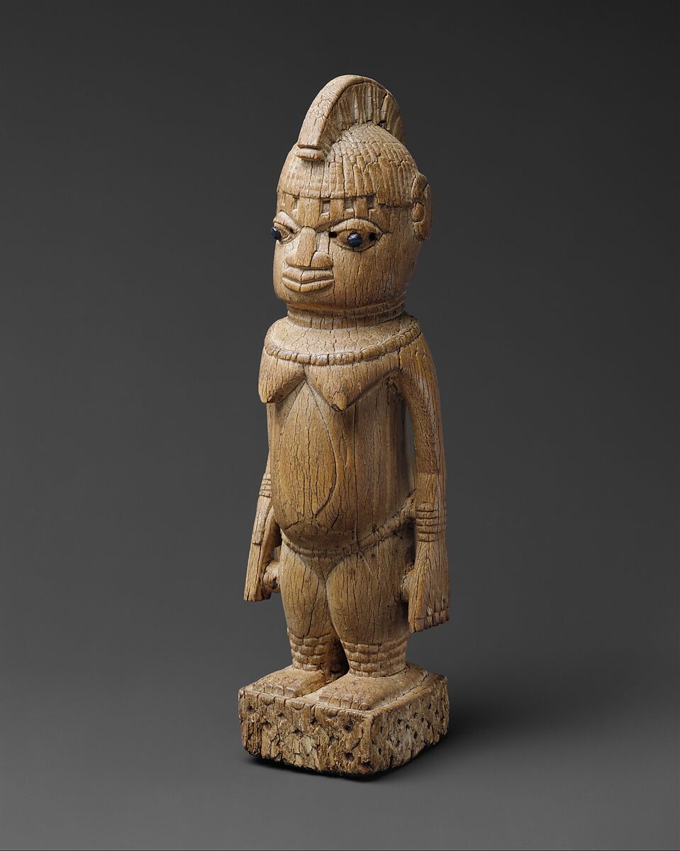 Figure: Female, Ivory, iron alloy, Edo peoples 