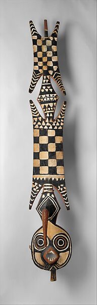 Plank Mask (Nwantantay), Wood, pigment, fiber, Bwa peoples