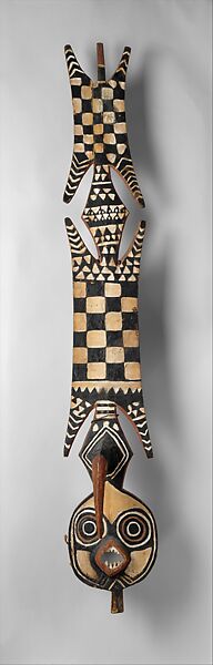 Plank Mask (Nwantantay), Wood, pigment, fiber, Bwa peoples 