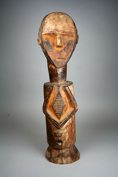 Half Figure, Wood, pigment, Mbete peoples 