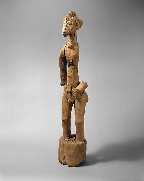 Male pombia (child of Poro) figure, Tyebara-Senufo artist, Wood, Senufo peoples, Tyebara group