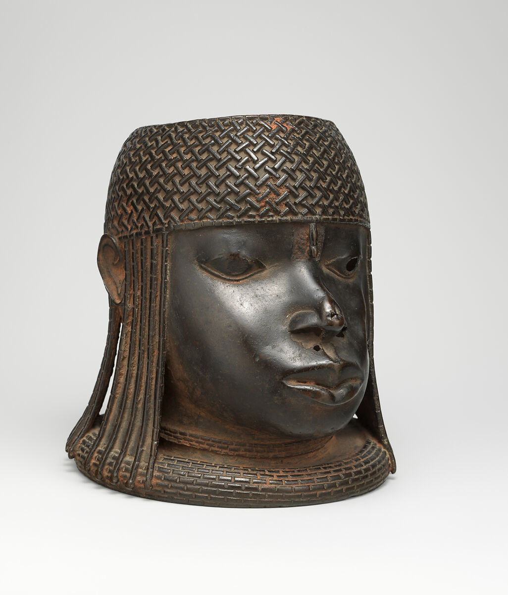 Head of an Oba, Bronze, Edo peoples 