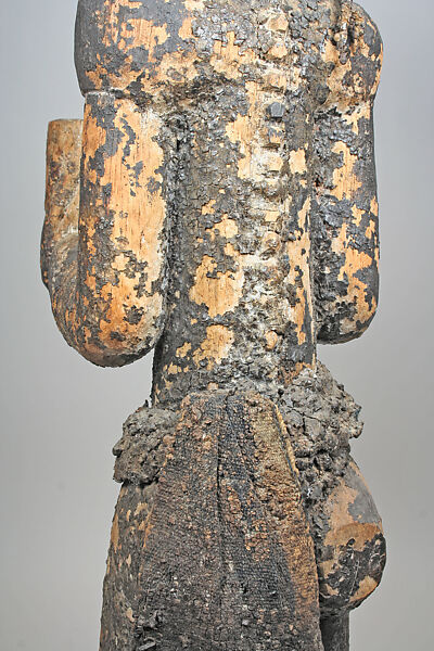 Monkey Figure for Mbra, Wood, cloth, fiber, Baule peoples