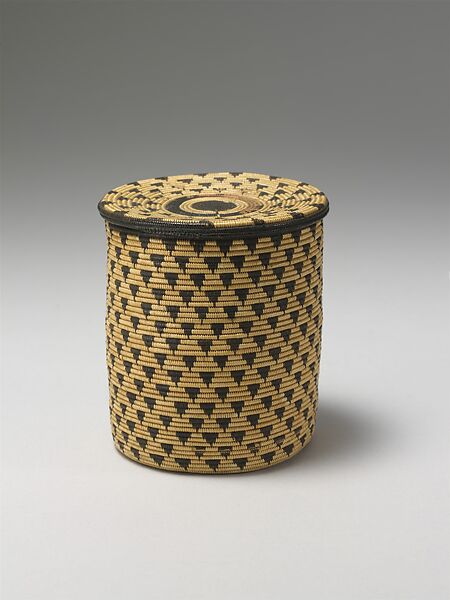 Lidded Basket, Cane, Tutsi peoples 