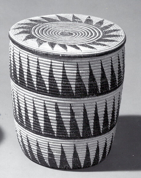 Lidded Basket, Cane (willow ?), Tutsi peoples
