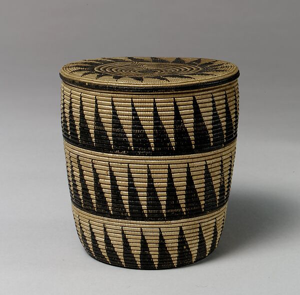 Lidded Basket, Cane (willow ?), Tutsi peoples 