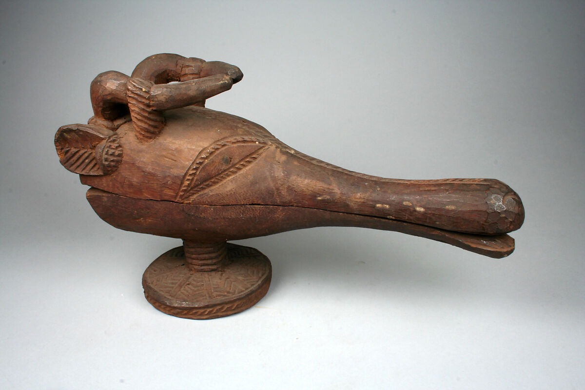 Vessel: Ram's Head, Wood, Edo peoples 