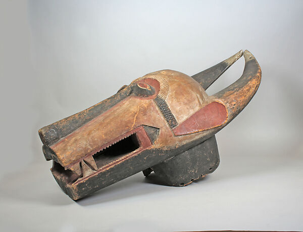 Helmet Mask (Bo Nun Amuin), Baule artist, Wood, pigment, Baule peoples