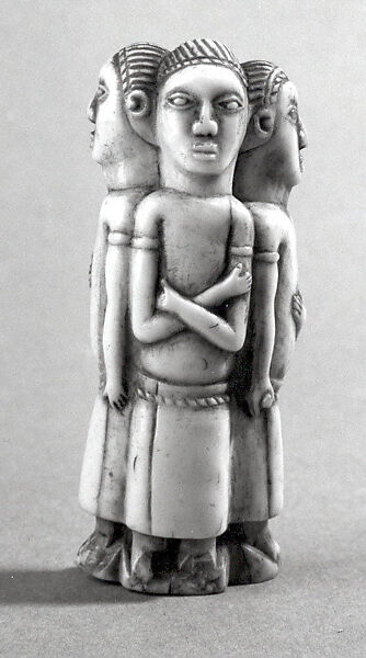 Figurine: Three Males, Ivory, Kongo peoples