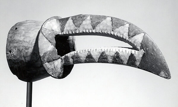 Mask: Hornbill (Simbo Bagoun), Wood, pigment, Bwa peoples 