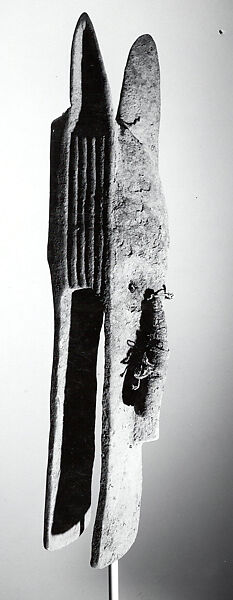 Kònò Helmet Mask, Bamana numu (blacksmith), Wood, sacrificial patina, Bamana peoples
