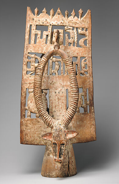 Bush cow headdress, Senufo artist, Wood, pigment, Senufo peoples
