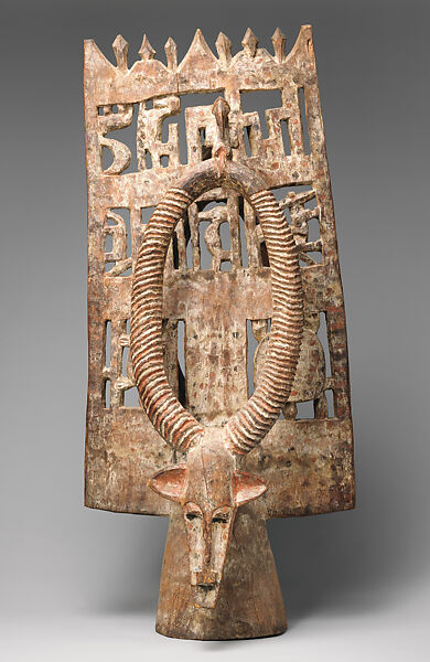 Headdress, Wood, pigment, Senufo peoples 