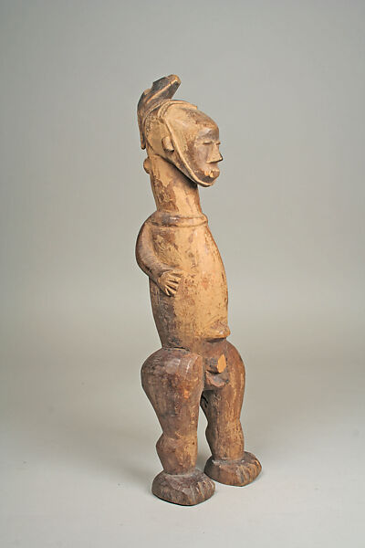 Male Figure, Wood, encrustation, Guro 
