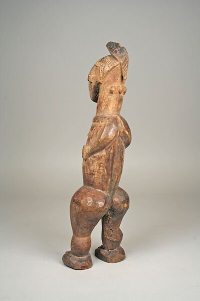 Male Figure, Wood, encrustation, Guro