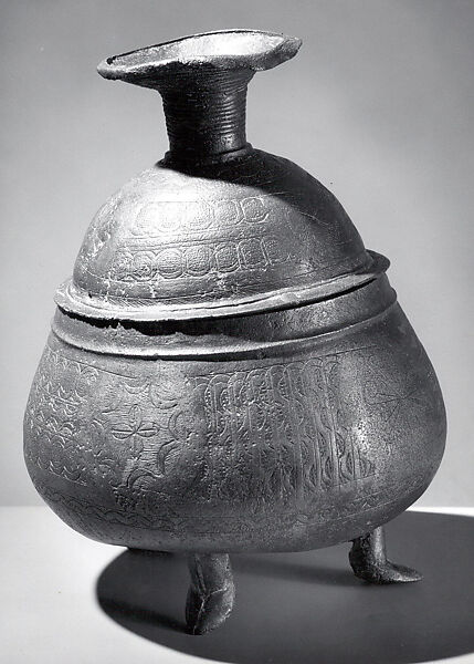 Lidded Vessel (Kuduo), Brass, Asante 