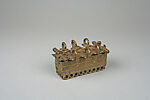 Abamphruwa (gold-dust box), Asante-Akan artist, Brass, Asante-Akan peoples