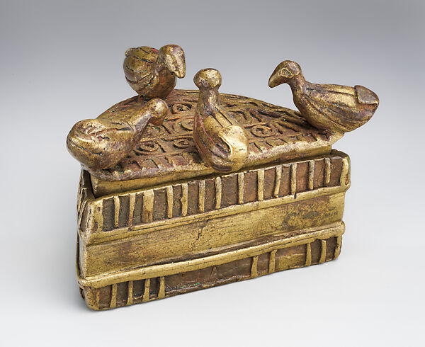 Gold Dust Box (abamphruwa), Brass, Akan peoples, Asante