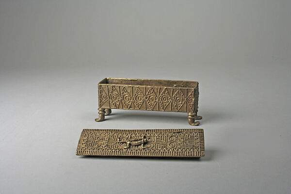 Gold Dust Box, Brass, Asante