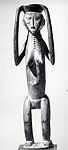 Female Figure with Vessel, Akan artist, Wood, pigment, Akan peoples