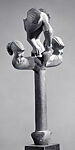 Ceremonial Whisk Handle with Hornbill, Akan artist, Wood, Akan peoples