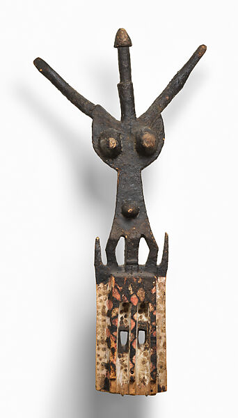 Imina satimbe (female figure face mask), Dogon artist, Wood, pigment, encrustation, Dogon peoples 