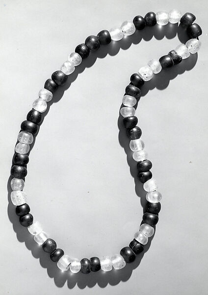 Necklace, Glass beads, fiber, Dogon peoples 