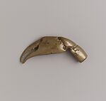 Lobster claw gold weight, Akan artist, Brass, Akan peoples