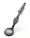 Spoon, Asante-Akan artist, Brass, Asante-Akan peoples