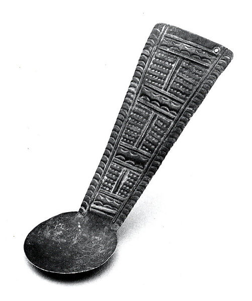 Spoon, Brass (hammered), Asante 