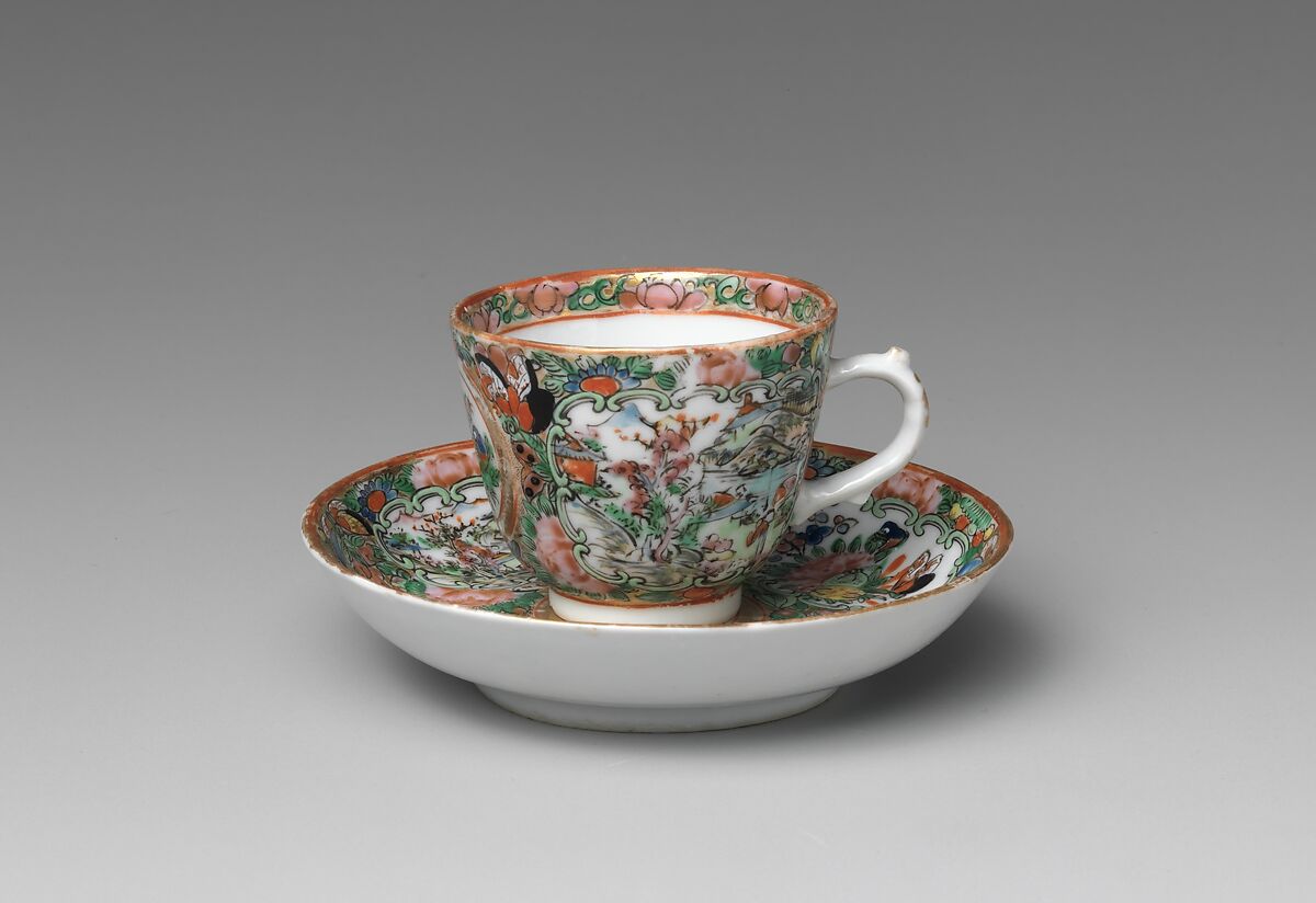 Coffee Cup and Saucer. Culture: American. Dimensions: Cup: H. 2 1