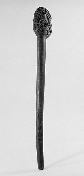 Handle from a Sago Pounder, Wood, Asmat people 